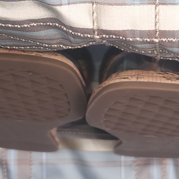 Aerosoles Barry Slides Cork Women's Thong Sandals Mini Wedge Heel. Size 8.5 Med. - Picture 14 of 16